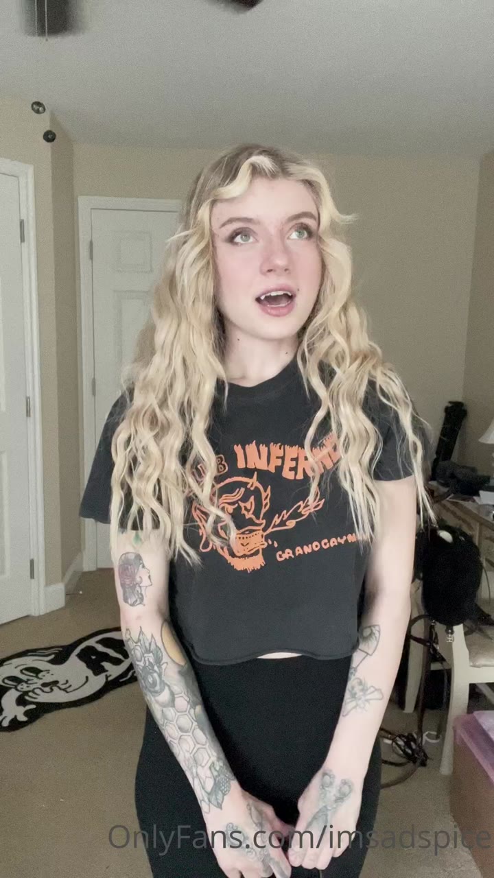 Incredible ImSadSpice Naked Leaked
